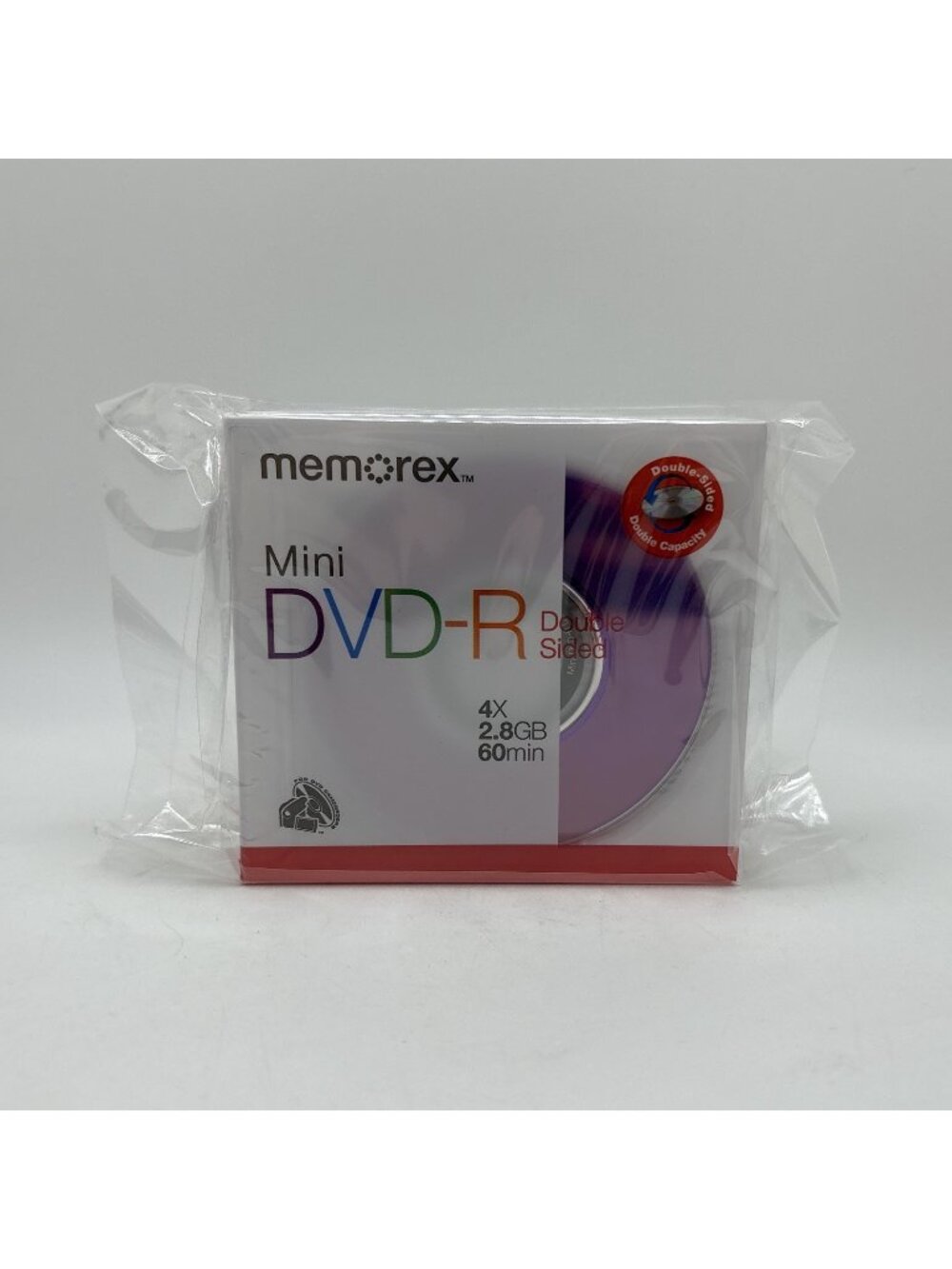 Memorex Mini DVD-R Double Sided 2.8GB 60 Min Discs Lot Of 4 New Sealed